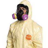 Tychem&reg; 6000 SFR Coverall, Size Small, Khaki NTL Industrial