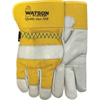 Gants doubl&eacute;s combin&eacute;s en cuir 94003i , Grand, Paume en Cuir fleur de vache, Molleton NTL Industrial