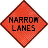 Quadra Flex Roll-Up Sign with Traffic Control Person Ahead Symbol NTL Industrial