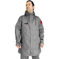 Manteau CoreMAX FR 35" avec capuchon attach&eacute;, Petit, Gris NTL Industrial