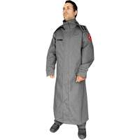 Manteau ignifuge de 52' avec capuchon fixe CoreMAX, Petit, Gris NTL Industrial