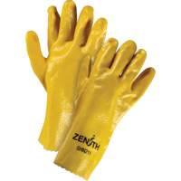 Gants &agrave; fini rugueux et r&eacute;sistants aux produits chimiques, Taille 9, 12" lo, PVC, Doublure en Interlock, 47-mil NTL Industrial