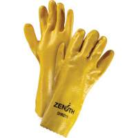 Gants &agrave; fini rugueux et r&eacute;sistants aux produits chimiques, Taille 9, 14" lo, PVC, Doublure en Interlock, 47-mil NTL Industrial