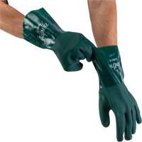 Gants verts &agrave; double enduit, 12" lo, PVC, Doublure en Jersey de coton, 70 mils NTL Industrial