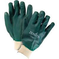 Gants verts &agrave; double enduit, 10" lo, PVC, Doublure en Jersey de coton, 70 mils NTL Industrial