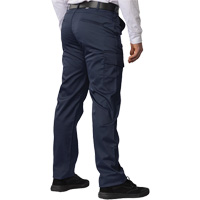 Big Flex Cargo Pants, Poly-Cotton/Spandex, Navy Blue, Size 46, 30 Inseam NTL Industrial