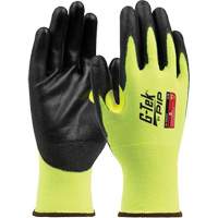 G-Tek&reg; Paradox High-Visibility Seamless Knit Blended Gloves, 2X-Small, 21 Gauge, Polyurethane Coated, ASTM ANSI Level A4 NTL Industrial