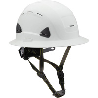 Casque Fibre Metal de style escalade avec bordure compl&egrave;te, R&eacute;pond aux normes CSA type 2, Suspension Rochet, Ventil&eacute; NTL Industrial