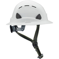 Casque Fibre Metal de style escalade avec bordure compl&egrave;te, R&eacute;pond aux normes CSA type 2, Suspension Rochet, Ventil&eacute; NTL Industrial