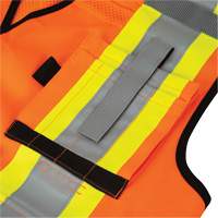 6680 High-Visibility Antimicrobial Mesh-Back Surveyor Vest, High Visibility Orange, Small, Polyester NTL Industrial