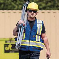 6681 High-Visibility Antimicrobial Mesh-Back Surveyor Vest, Royal Blue, Small, Polyester NTL Industrial