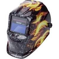 VIKING 1740 Ignition Auto-Darkening Welding Helmet, 3.78" L x 1.67" W View Area, 9 - 13 Shade Range NTL Industrial