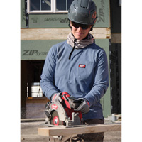 T-shirt &agrave; manches longues avec poches GRIDIRON, Femmes, T-petit, Bleu NTL Industrial