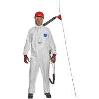 Harness-Compatible Disposable Coverall, Small, White, Tyvek&reg; 500 NTL Industrial