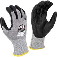 Gants de travail r&eacute;sistants &agrave; la coupe, compatibles avec &eacute;crans tactiles RWG566 AXIS, Taille T-petit, Calibre 18, Rev&ecirc;tement Polyur&eacute;thane, Enveloppe en Acier inoxydable/PEHP, ASTM ANSI niveau A5/EN 388 niveau E NTL Industrial