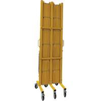 Barri&egrave;re extensible, 84" h x 20' lo, Jaune NTL Industrial