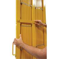 Barri&egrave;re extensible, 84" h x 20' lo, Jaune NTL Industrial