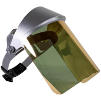 Heat Reflective Face Shield, Polycarbonate, Ratchet Suspension NTL Industrial