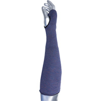 Manchette ASP &agrave; 2 plis avec trou pour pouce ECO Series Kut Gard, Aramide, 14", ASTM ANSI niveau A3, Mauve NTL Industrial