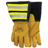 Powerline Water-Resistant Gloves, Leather, Medium NTL Industrial