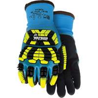 Gants d'hiver antichocs 9393TPR Stealth Black Ops, Petit, Paume en Mousse de latex, Poignet Poignet en tricot NTL Industrial