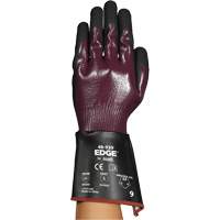 EDGE&reg; 48-939 Gauntlet Gloves, Size 6, 13 Gauge, Nitrile Coated, Polyester/HPPE/Spandex Shell, ASTM ANSI Level A4 NTL Industrial