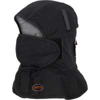 Doublure matelass&eacute;e ignifug&eacute;e Pioneer 765A pour casque de s&eacute;curit&eacute; avec un long cou et embout buccal amovible, Noir/Gris, Coton/FR-Tech/Modacrylique/Nylon NTL Industrial