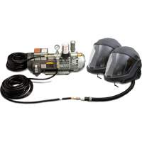 2-Worker DEFENDER Supplied Air Shield & Helmet System NTL Industrial