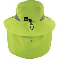 Chill-Its 8934 Ranger Hat with Neck Shade, Small/Medium, Hi-Vis Lime NTL Industrial