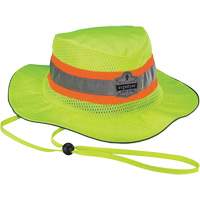 GloWear 8935 Ranger Sun Hat, Small/Medium, High Visibility Lime-Yellow, Polyester NTL Industrial