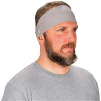 Chill-Its 6634 Performance Knit Cooling Headband, Grey NTL Industrial
