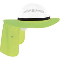 Chill-Its 6661 Universal Hard Hat Brim with Neck Shade, Hi-Vis Lime NTL Industrial