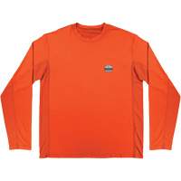 Chill-Its 6689 Cooling Long Sleeve Sun Shirt with UV Protection, Orange, Small NTL Industrial
