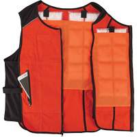 Veste de refroidissement &agrave; changement de phase l&eacute;g&egrave;re avec sachets de recharge Chill-Its 6260, Petit/Moyen, Orange NTL Industrial