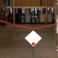 Chaîne de barri&egrave;re en plastique, Vert NTL Industrial