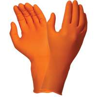 Gants jetables TOUCHNTUFF 93-800, 6,5/7, Latex/N&eacute;opr&egrave;ne/Nitrile, 23,6-mils, Sans poudre, Orange NTL Industrial