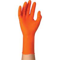 Gants jetables TOUCHNTUFF 93-800, 6,5/7, Latex/N&eacute;opr&egrave;ne/Nitrile, 23,6-mils, Sans poudre, Orange NTL Industrial