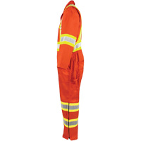 High-Visibility Unlined Coveralls, Small, High Visibility Orange NTL Industrial