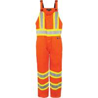 Salopette non doubl&eacute;e haute visibilit&eacute;, T-petit, Orange haute visibilit&eacute; NTL Industrial