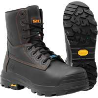 Metpro Flex Work Boots with Metguard, Leather, Size 4, Impermeable NTL Industrial
