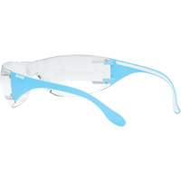 Adapt Lite Blue/White Safety Glasses, Clear Lens, Anti-Fog/Anti-Scratch, ANSI Z87+/Meets/Exceeds CSA Z94.3 NTL Industrial