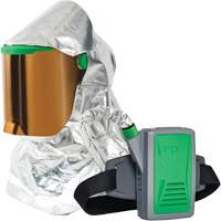 Z-Link Radiant Heat Respirator with Belt Mount & Blower, Facepiece Respirator/Headcover & Faceshield, Lithium-Ion Battery NTL Industrial