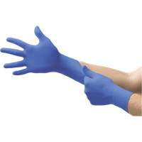 MICROFLEX N21 Disposable Gloves, 6.5/7/Small, Nitrile, 4.7-mil/5.5-mil, Powder-Free, Cobalt, Class 2 NTL Industrial