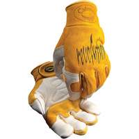 Caiman&reg; Premium TIG/MIG Welder's Gloves with Hook & Loop Closure, Split Cowhide, Size Medium NTL Industrial