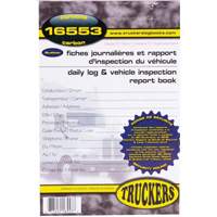 Carnet bilingue de registre quotidien et de rapport d'inspection de v&eacute;hicule NTL Industrial