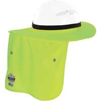 Bordure FR vert lime pour casque de chantier avec cache-cou NTL Industrial