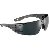 RUSH+ 2.0 M/L Safety Glasses with Black & Grey Frame, Grey/5.0 Lens, Anti-Fog/Anti-Scratch, ANSI Z87+ NTL Industrial