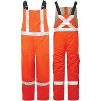 Avenger 9 oz High-Visibility Insulated Bib Pants, Style 525, Men's, X-Small, Orange NTL Industrial