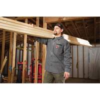 Chemise en flanelle GRIDIRON, Hommes, Petit, Gris NTL Industrial
