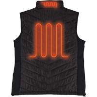 N-Ferno&reg; Rechargeable Heated Vest with Battery Power Bank, Men's/Unisex/Women's, Small, Black NTL Industrial